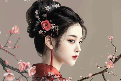 古代美女发型图片大全,穿越时空的美丽印记