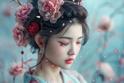 古代美女发型图片大全,穿越时空的美丽印记